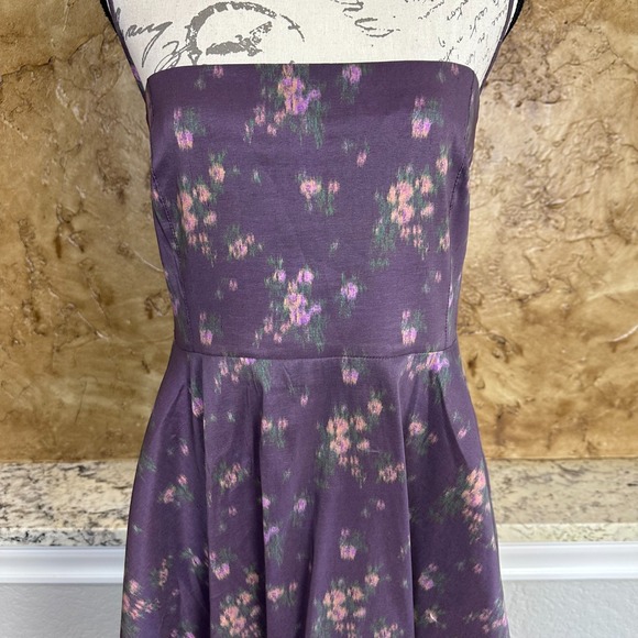 NWT Tuckernuck Naomi Midi Dress A Line Floral Purple Rosette Amethyst -‎ XXL - Picture 5 of 16
